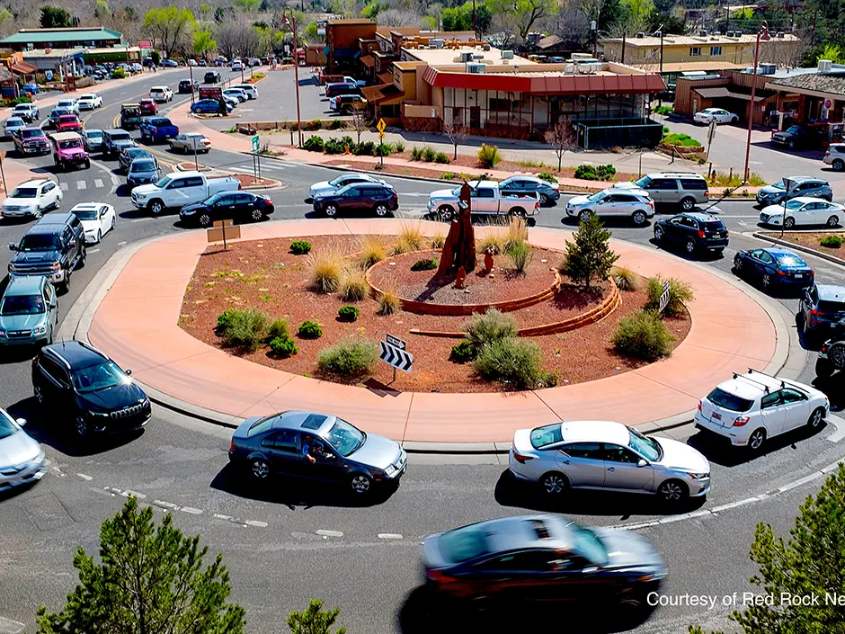 Traffic congestion in Sedona, Arizona